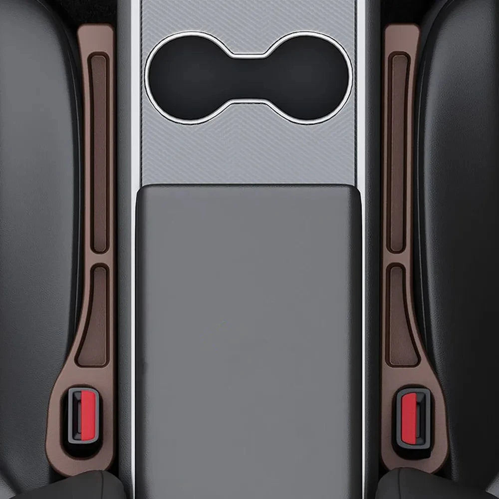 2PCS Car Seat Gap Filler – Premium Silicone, Blocks Falling Items, Safe for Kids & Pets