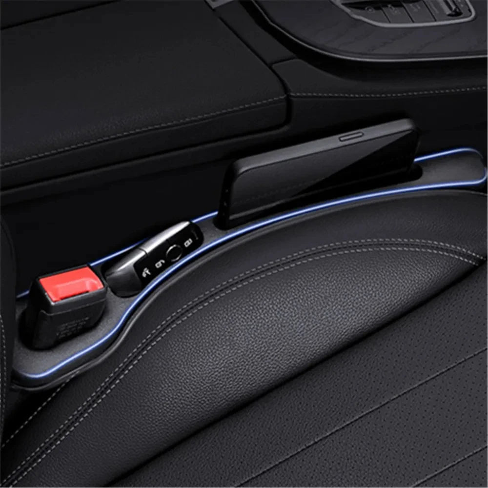 2PCS Car Seat Gap Filler – Premium Silicone, Blocks Falling Items, Safe for Kids & Pets