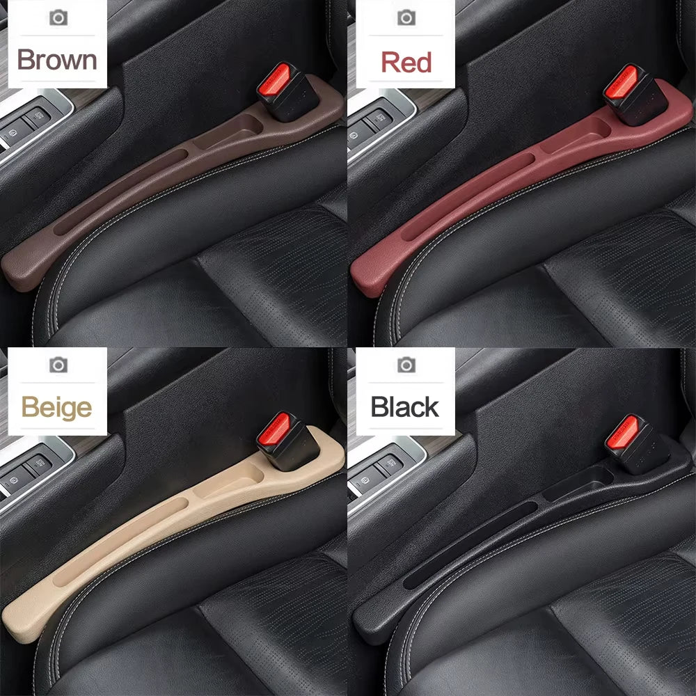 2PCS Car Seat Gap Filler – Premium Silicone, Blocks Falling Items, Safe for Kids & Pets