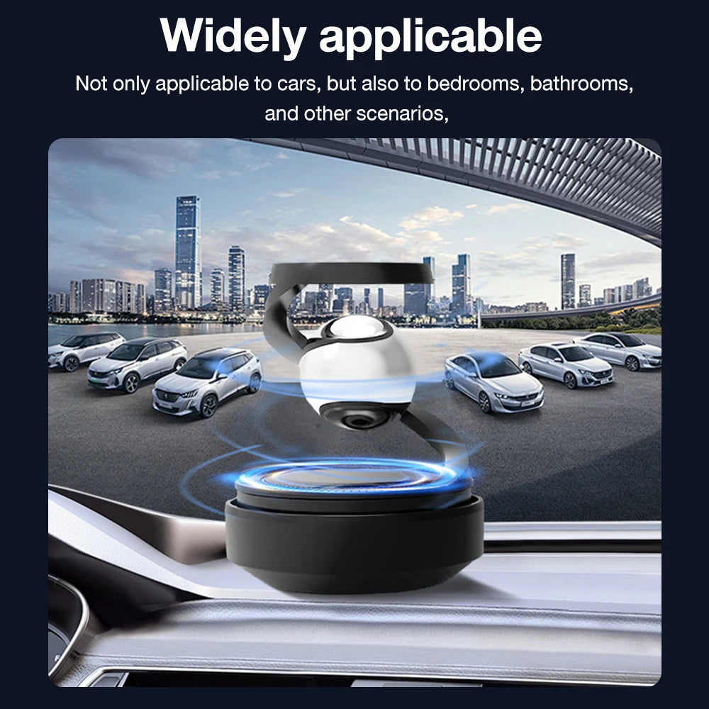 Interstellar Solar Car Diffuser: Rotating Air Freshener