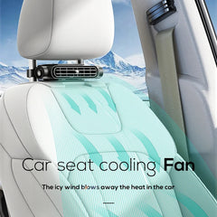 DriveZen Breeze — Headrest Fan for Babies | Velcro No-Blade Quiet Mount, USB-C, Sleep-Safe Rear-Seat Cooler