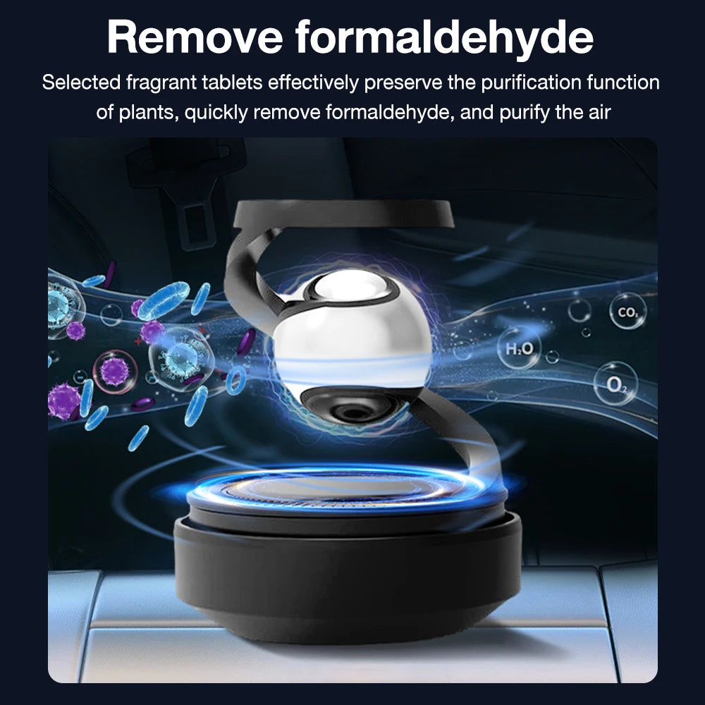 Interstellar Solar Car Diffuser: Rotating Air Freshener