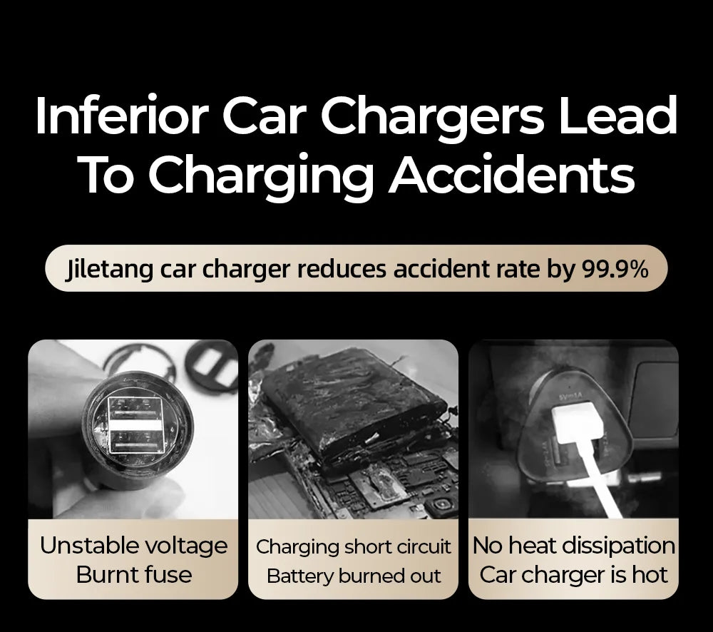 30W Mini Car Charger PD QC3.0 USB Type-C Fast Charging Car Charger Dual Ports Phone Charger For iPhone Samsung