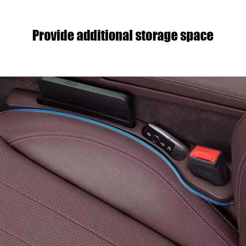 2PCS Car Seat Gap Filler – Premium Silicone, Blocks Falling Items, Safe for Kids & Pets