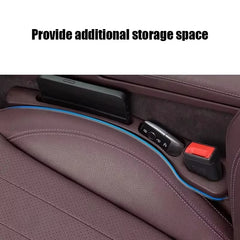 2PCS Car Seat Gap Filler – Premium Silicone, Blocks Falling Items, Safe for Kids & Pets