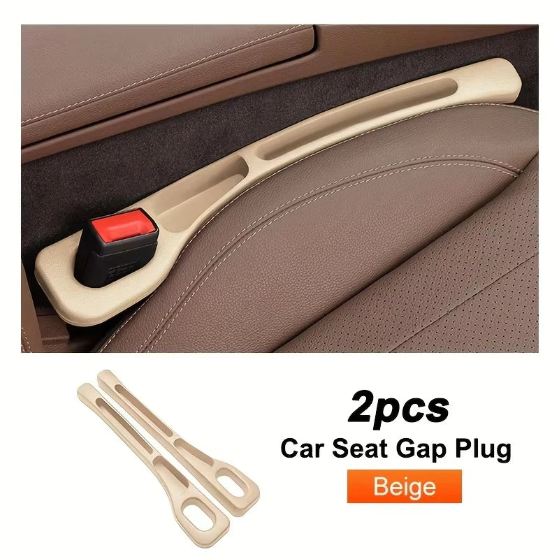 2PCS Car Seat Gap Filler – Premium Silicone, Blocks Falling Items, Safe for Kids & Pets