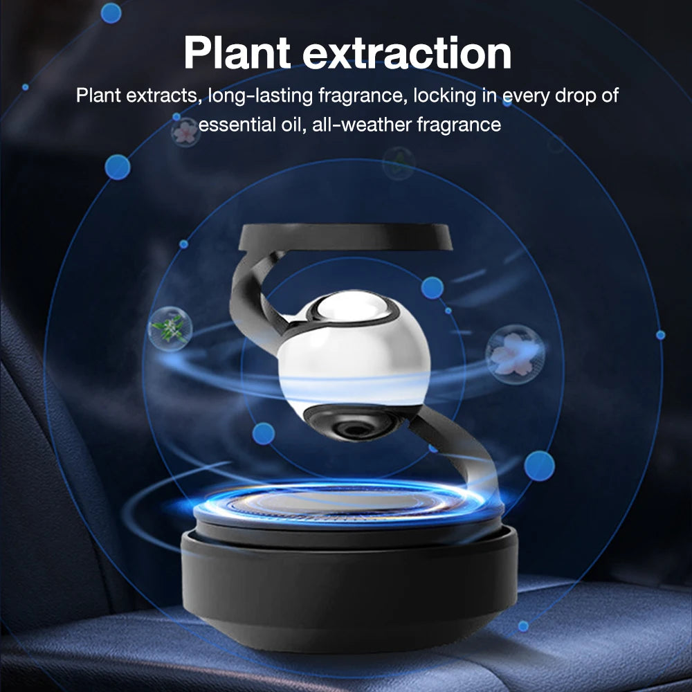 Interstellar Solar Car Diffuser: Rotating Air Freshener