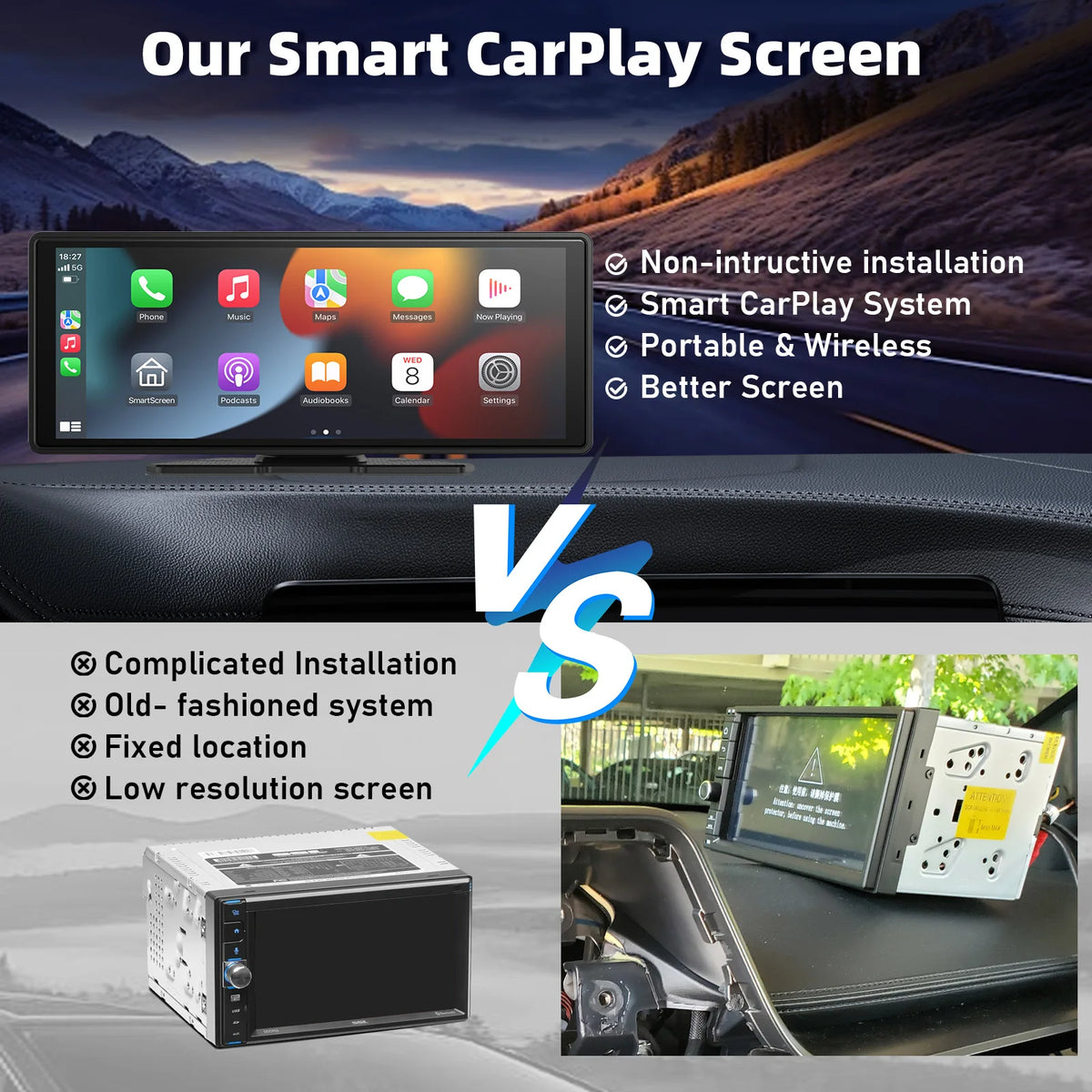 Pantalla táctil HD DriveZen™ de 10,26 pulgadas