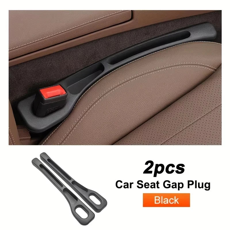 2PCS Car Seat Gap Filler – Premium Silicone, Blocks Falling Items, Safe for Kids & Pets