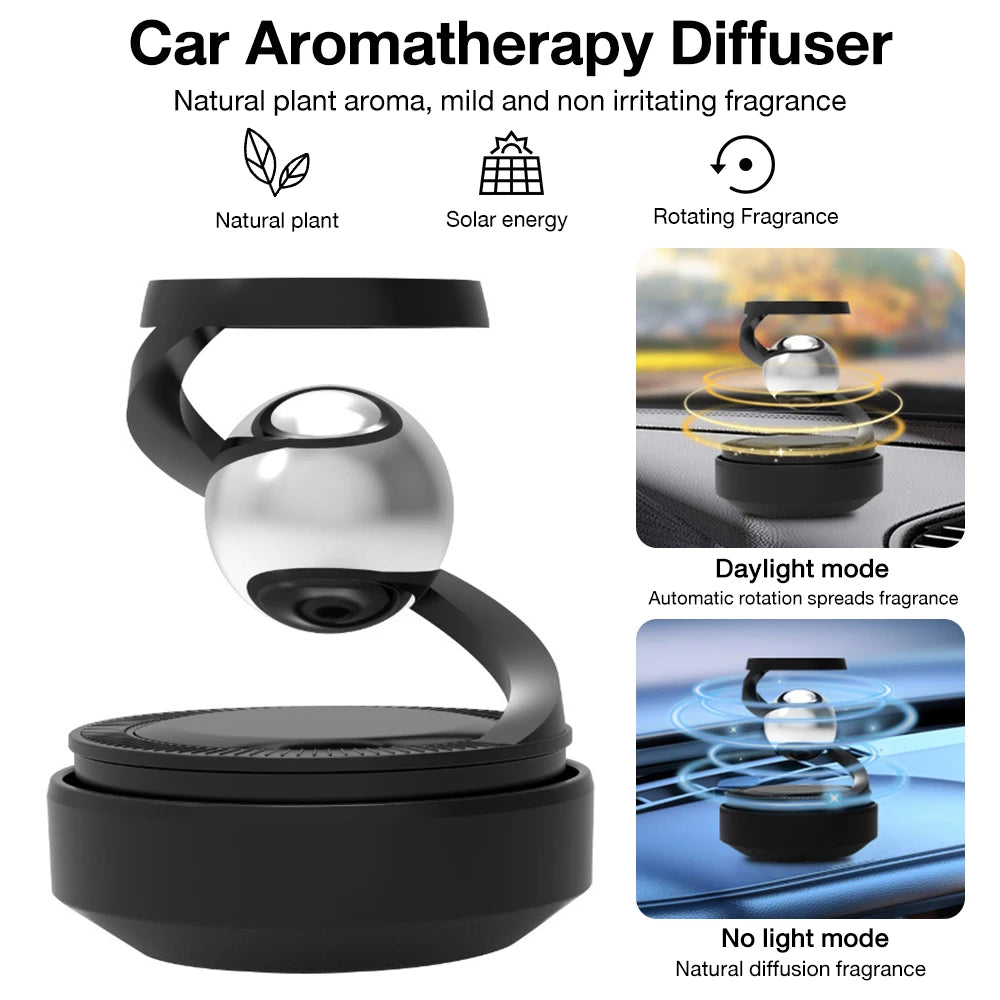 Interstellar Solar Car Diffuser: Rotating Air Freshener