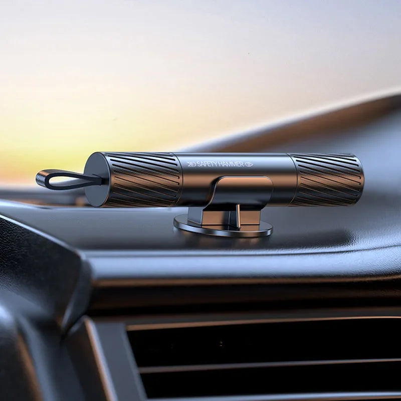Herramienta de rescate 2 en 1: rompeventanas de emergencia para coche y cortacinturones de seguridad.