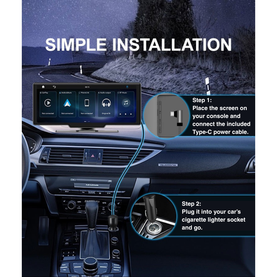 Pantalla táctil HD DriveZen™ de 10,26 pulgadas