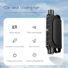 DriveZen Breeze — Headrest Fan for Babies | Velcro No-Blade Quiet Mount, USB-C, Sleep-Safe Rear-Seat Cooler